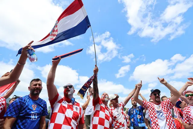Croatia fans arrive in Dallas