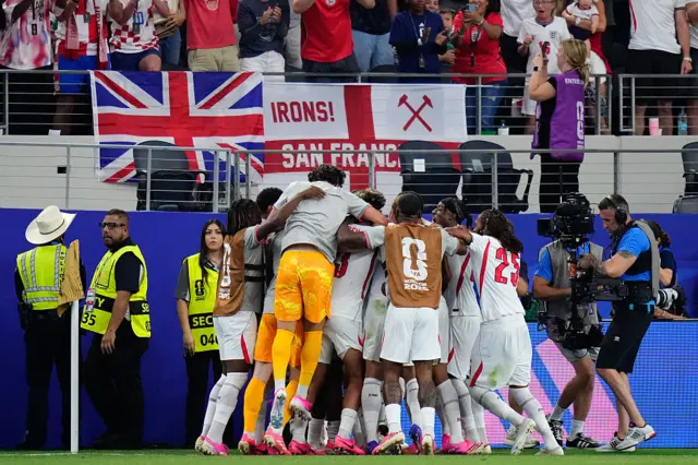 England celebrate
