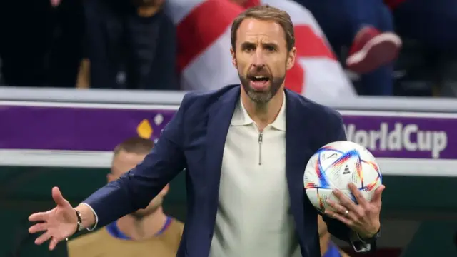 Gareth Southgate at the 2022 World Cup