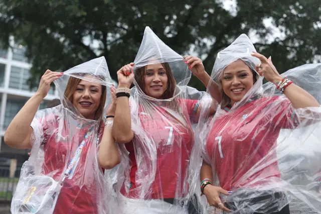 Portugal fans arrive before the FIFA World Cup 2026 Group K match