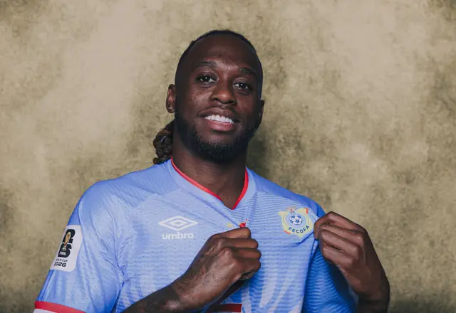 Aaron Wan-Bissaka #2 of Congo DR poses for a portrait during the official FIFA World Cup 2026 portrait session