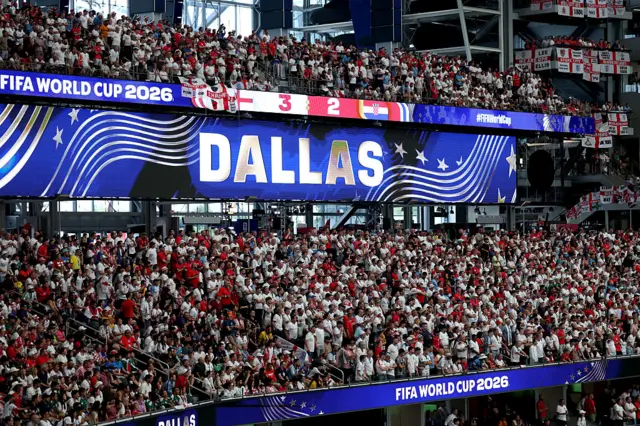 England fans in Dallas
