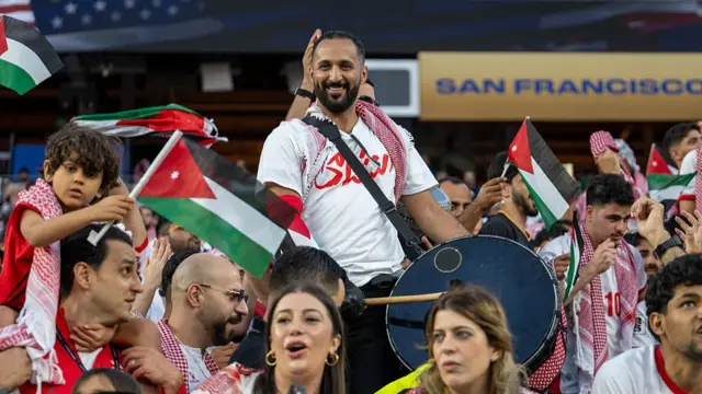 Jordan fans in the stands