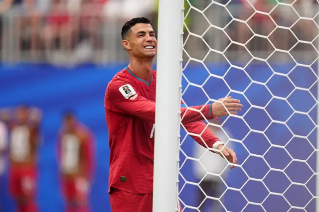 Cristiano Ronaldo of Portugal in action