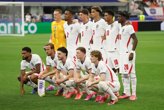 England players pose for a team photograph