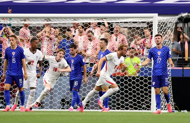 Harry Kane of England celebrates