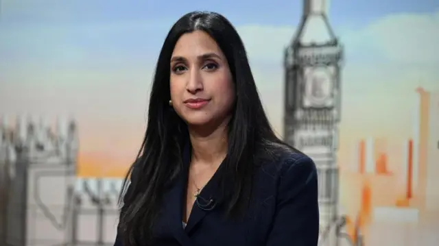 Shadow Energy Secretary Claire Coutinho pictured previously on Sunday with Laura Kuenssberg programme