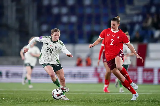 Northern Ireland against Switzerland