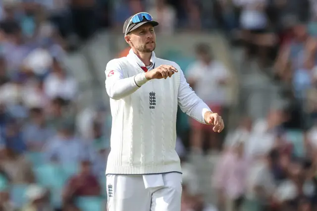 Joe Root captaining the side on day 2 vs New Zealand