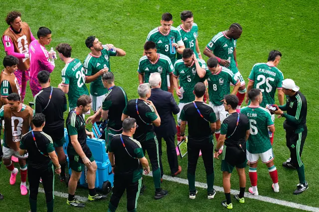 Hydration break at the World Cup