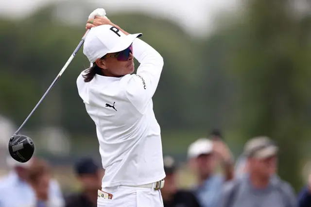 Rickie Fowler in all white