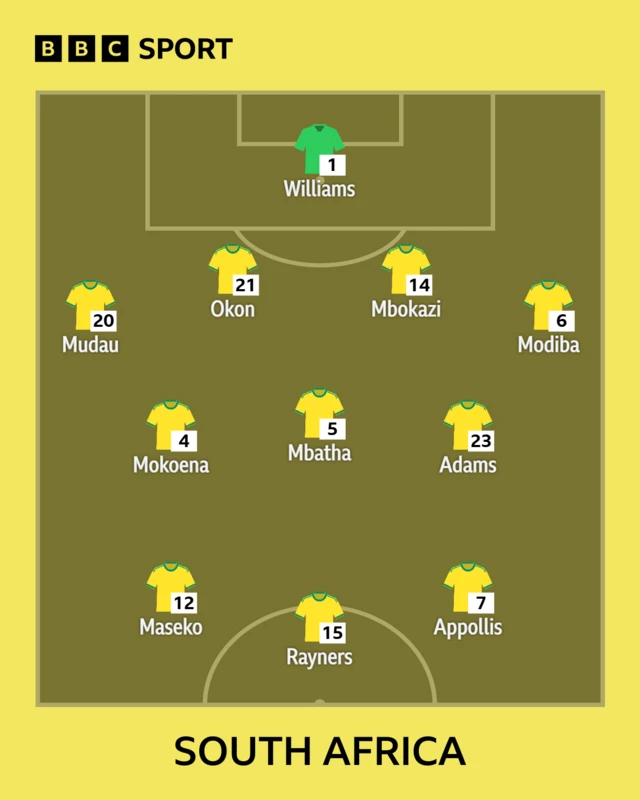 South Africa XI graphic