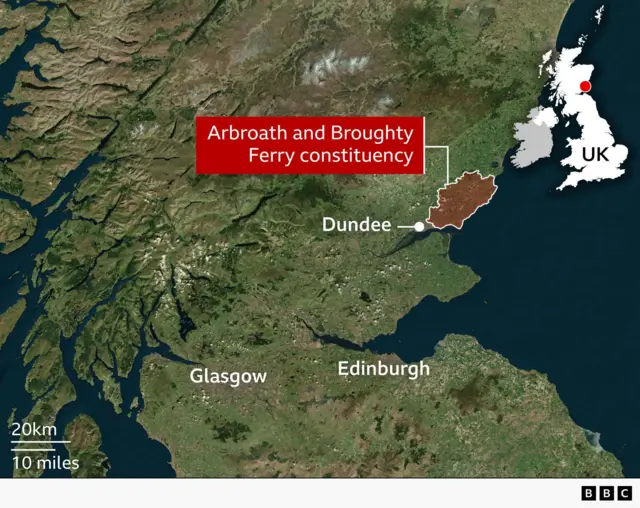 Map of Abroath constituency