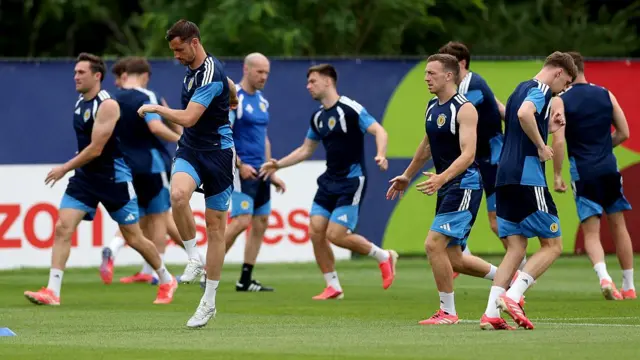 scotland players in training