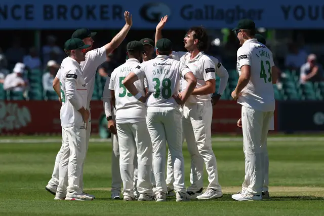 Ben Green celebrates