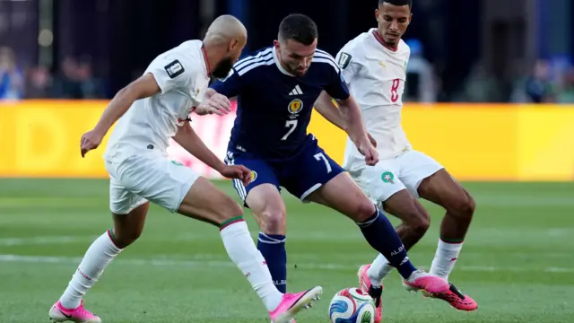 John McGinn in action against Morocco