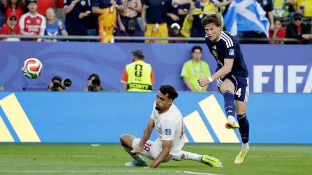 Scott McTominay has a shot