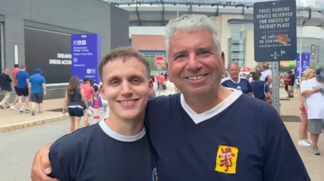 Scotland fans Daniel & Philip Cohen