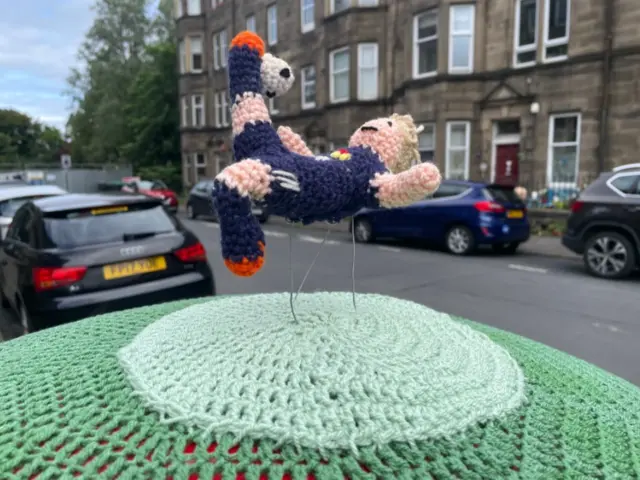 Scott McTominay's mircale goal brought to life by crochet in Edinburgh