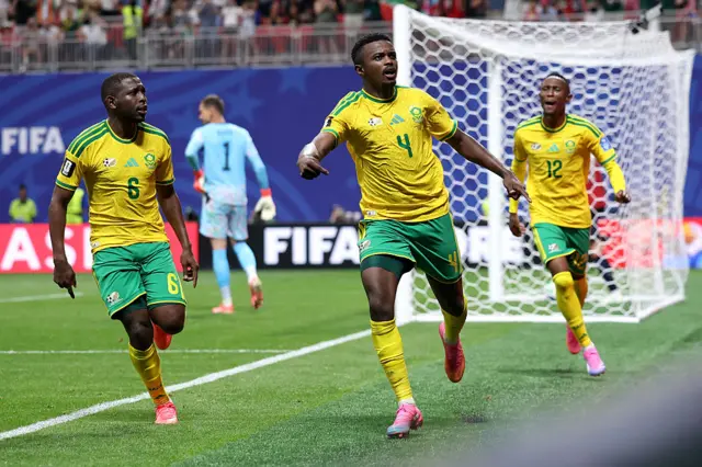 South Africa celebrate