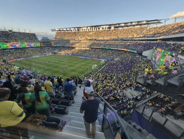 View from press box at Philadelphia Stadium