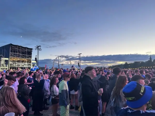 The fans at TRNSMT are ready for the anthems and the kick-off