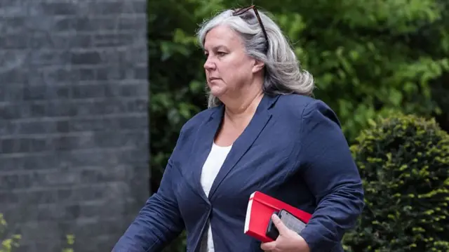 Secretary of State for Transport Heidi Alexander arrives in Downing Street to attend the weekly Cabinet meeting in London, United Kingdom on April 28, 2026