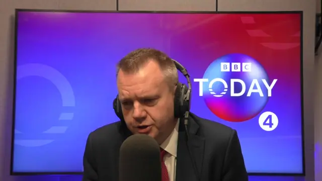 Thomas Symonds in the Today studio