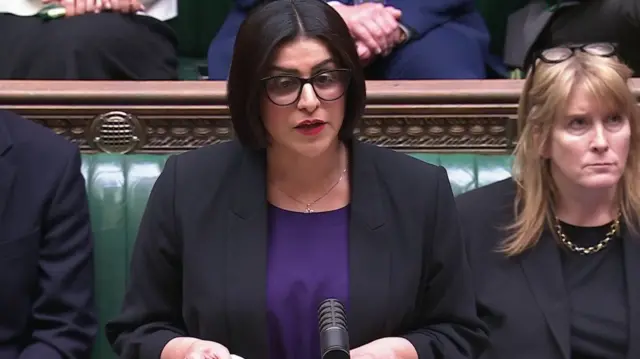 Screen grab of Home Secretary Shabana Mahmood issuing a statement in the House of Commons following the murder of Henry Nowak. Picture date: Tuesday June 2, 2026. P