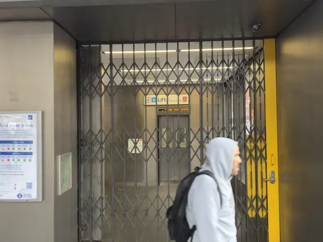 Shutters across gate