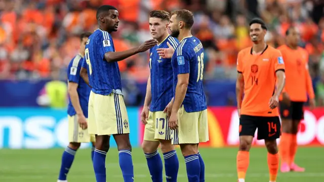 Alexander Isak, Viktor Gyokeres and Jesper Karlstrom talk