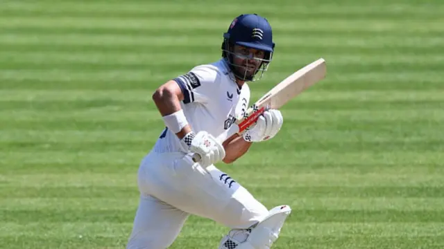 Max Holden batting for Middlesex