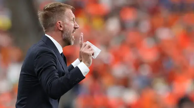 Graham Potter on the touchline
