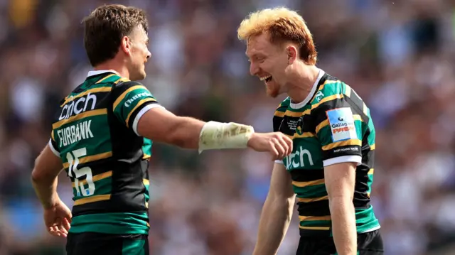 Northampton players celebrate