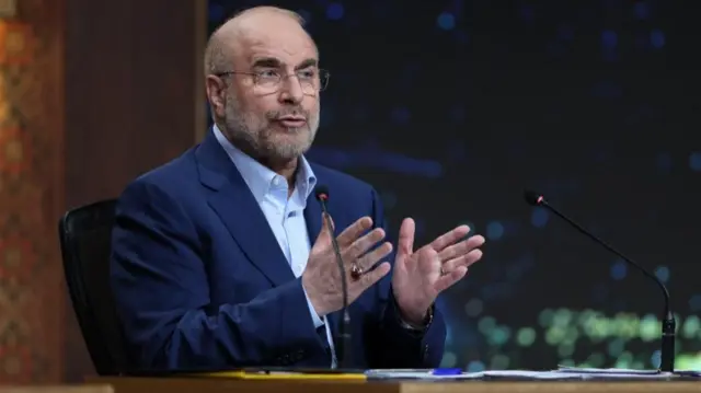 Mohammad Bagher Ghalibaf pictured in 2024