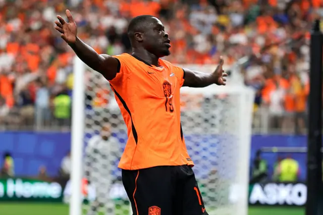 Bryan Brobbey celebrates