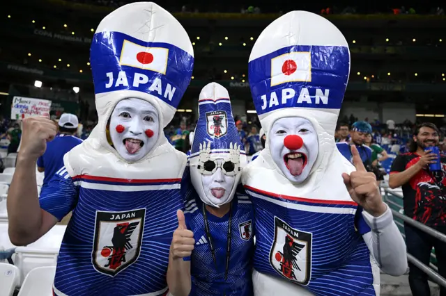 Japan fans arrive before the FIFA World Cup 2026 Group F match between Tunisia and Japan at Monterrey Stadium on June 20, 2026 in Monterrey, Mexico.