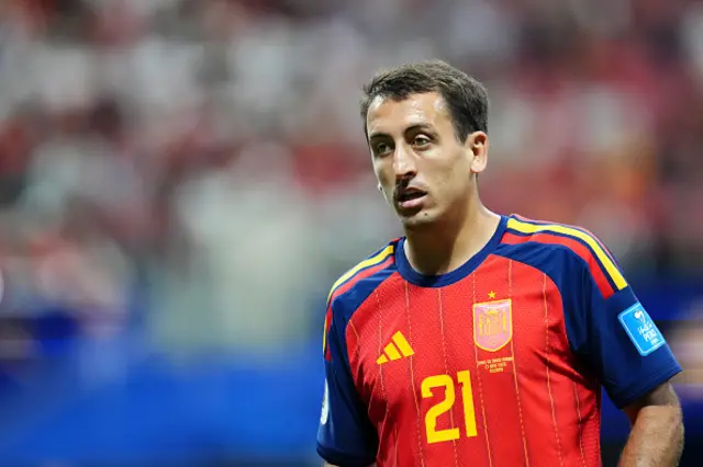 Mikel Oyarzabal of Spain looks on
