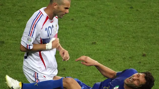 Zinedine Zidane headbutts Marco Materazzi