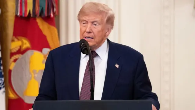 US President Donald Trump pictured earlier this month