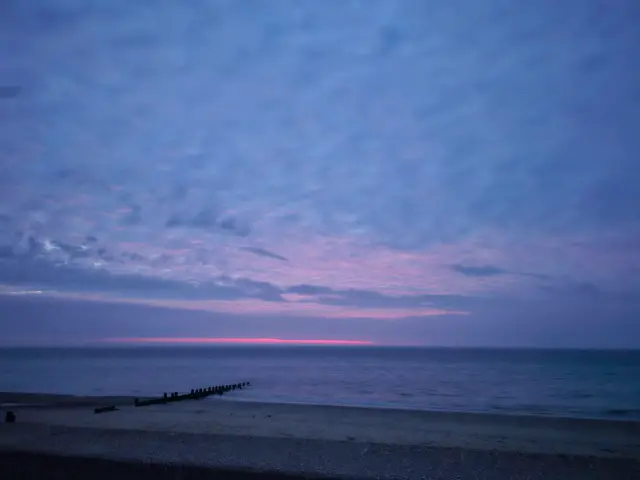 Walcott beach in Norfolk.