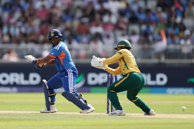 Deepti Sharma hits for four
