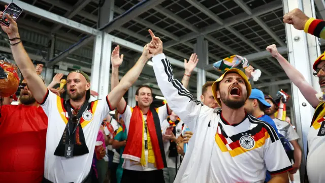 Germany fans celebrate