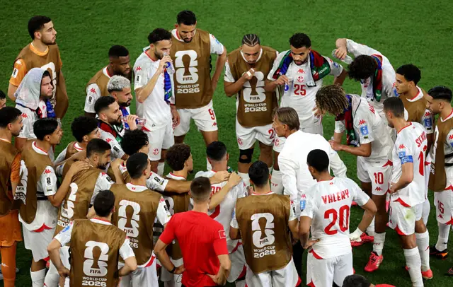 Tunisia hydration break