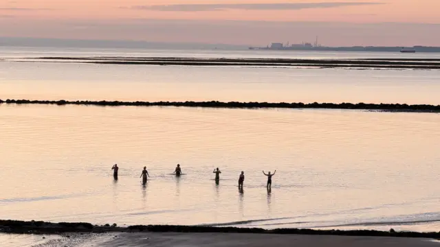 Swimmers at Minehead
