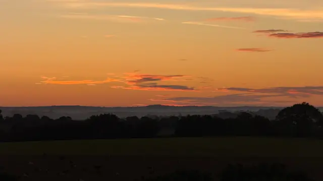 View across fields in Devon