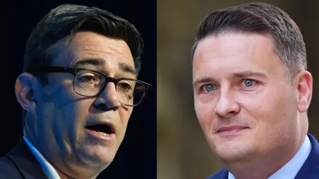 File photo dated 04/03/26 of Greater Manchester Mayor Andy Burnham (left) and file photo dated 13/05/26 of former health secretary Wes Streeting. Two of the men hoping to oust Sir Keir Starmer as Prime Minister have been caught up in a debate over whether Labour should seek to take Britain back into the European Union. Streeting on Saturday set out his desire for a "new special relationship" with the EU, and to eventually rejoin the trade bloc. Burnham was meanwhile probed over his support for returning to the EU as he seeks to stand in a Brexit-voting, Reform UK-facing parliamentary constituency. Issue date: Sunday May 17, 2026