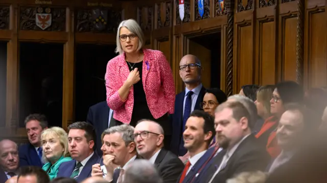 Handout photo issued by the House of Commons of Anna Dixon MP (Shipley, Labour) speaking during Prime Minister's Questions in the House of Commons, London. Picture date: Wednesday April 29, 2026