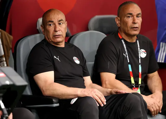 Hossam Hassan, Head Coach of Egypt, looks on before the FIFA World Cup 2026 Group G match between New Zealand and Egypt