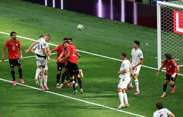 Finn Surman #16 of New Zealand scores his team's first goal during the FIFA World Cup 2026 Group G match between New Zealand and Egypt